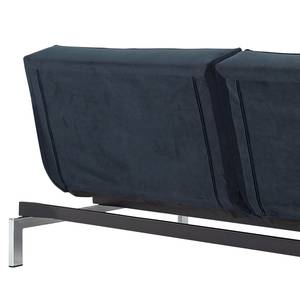Canapé convertible Splitback V Bleu - Textile - 210 x 79 x 90 cm