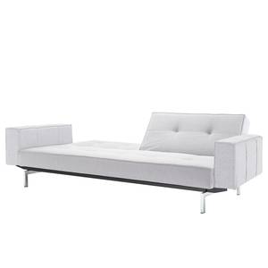 Schlafsofa Splitback V Grau - Textil - 242 x 79 x 90 cm