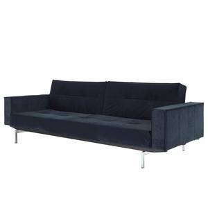 Schlafsofa Splitback V Blau - Textil - 242 x 79 x 90 cm