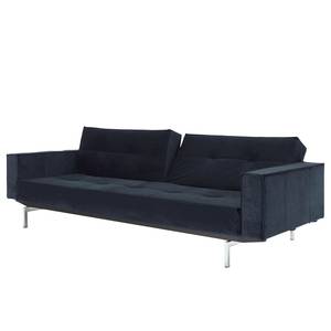 Schlafsofa Splitback V Blau - Textil - 242 x 79 x 90 cm