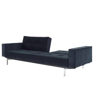 Slaapbank Splitback V Blauw - Textiel - 242 x 79 x 90 cm