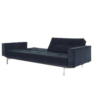 Slaapbank Splitback V Blauw - Textiel - 242 x 79 x 90 cm