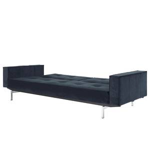 Schlafsofa Splitback V Blau - Textil - 242 x 79 x 90 cm