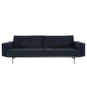 Schlafsofa Splitback V Blau - Textil - 242 x 79 x 90 cm