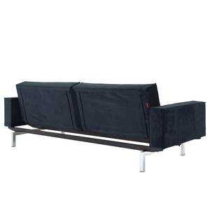 Schlafsofa Splitback V Blau - Textil - 242 x 79 x 90 cm