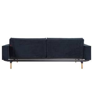 Schlafsofa Splitback Stem Stoff Velvet: Dark Blue - Mit Armlehnen