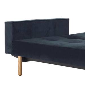 Schlafsofa Splitback Stem Stoff Velvet: Dark Blue - Mit Armlehnen