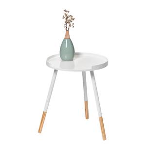 Table d'appoint Thurn Partiellement en pin massif - Blanc