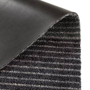 Deurmat Stripes textielmix - Grijs/donkergrijs