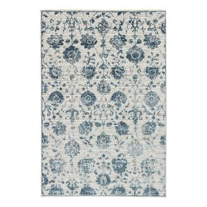 Laagpolig vloerkleed Brilliant Floral textielmix - Duifgrijs - 133 x 190 cm