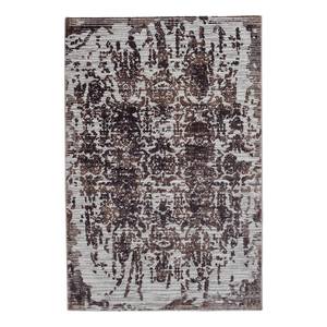 Laagpolig vloerkleed Brilliant Antik textielmix - Espressokleurig - 133 x 190 cm