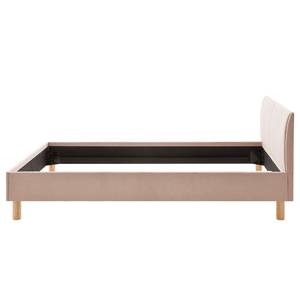 Gestoffeerd bed Bella Geweven stof - Oud pink - 140 x 200cm