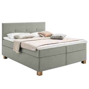 Lit boxspring Sky Tissu - Gris clair