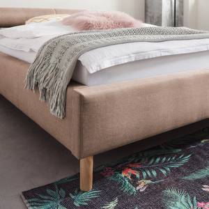 Gestoffeerd bed Feline Geweven stof - Oud pink - 120 x 200cm