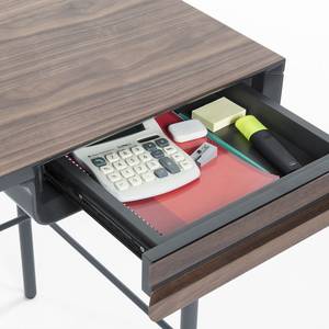 Bureau Kipra Noyer contreplaqué - Graphite