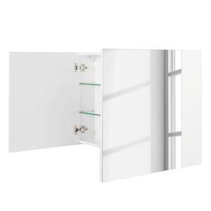 Armoire de toilette Carmenta Blanc brillant - Largeur : 100 cm