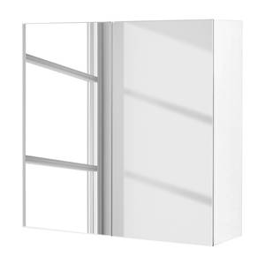 Spiegelschrank Carmenta Hochglanz Weiß - Breite: 66 cm