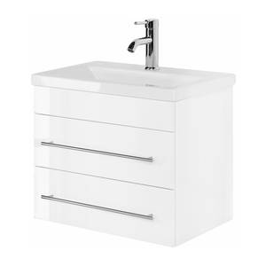 Salle de bain Carpo (2 éléments) Blanc brillant - Largeur : 60 cm