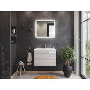 Salle de bain Carpo (2 éléments) Blanc brillant - Largeur : 70 cm