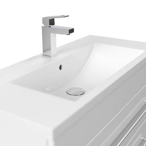 Salle de bain Carpo (2 éléments) Blanc brillant - Largeur : 80 cm