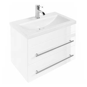 Meuble avec vasque Portus Blanc brillant - Largeur : 60 cm