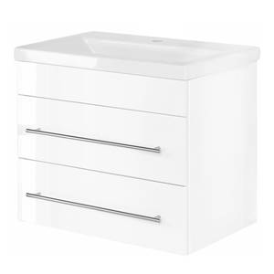 Meuble avec vasque Portus Blanc brillant - Largeur : 60 cm