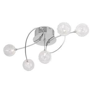 LED-Deckenleuchte Bubblz I Glas / Aluminium - 5-flammig