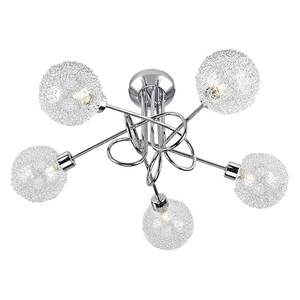 LED-hanglamp Bubblz III glas/aluminium - 5 lichtbronnen