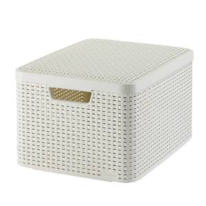 Aufbewahrungsbox Zilzie L (3er-Set) Kunststoff - Vintage Weiß