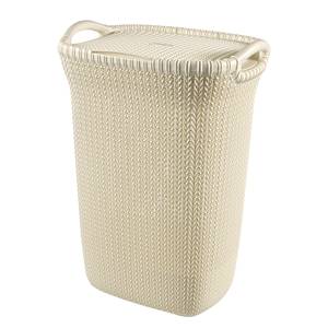 Paniers à linge Knit (2 éléments) Matière plastique - Beige clair