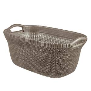 Paniers à linge Knit (2 éléments) Matière plastique - Gris sable