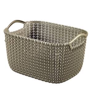 Aufbewahrungsbox Knit S (3er-Set) Kunststoff - Sandgrau