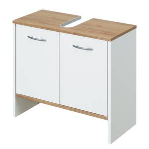 Badkamerset Quickset 305 II (4-delig) Wit/eikenhouten look