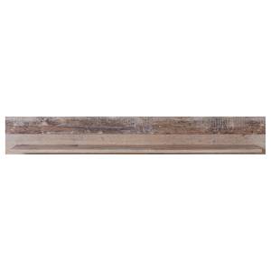 Wandplank Mooca Gemixt gebruikt hout-look/antracietkleurig