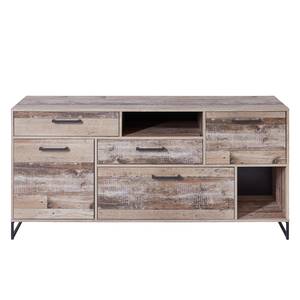 Dressoir Mooca Gemixt gebruikt hout-look/antracietkleurig