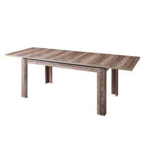 Eettafel Mooca Uittrekbaar - gemixt gebruikt hout-look/antracietkleurig