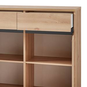 Dressoir Lissabon Beukenhouten look/antracietkleurig - Breedte: 144 cm