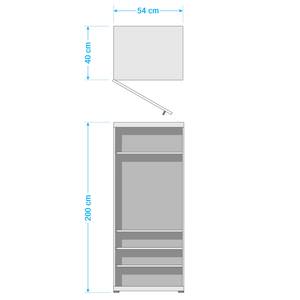 Armoire d’entrée Lisbonne Imitation hêtre / Anthracite - Imitation hêtre