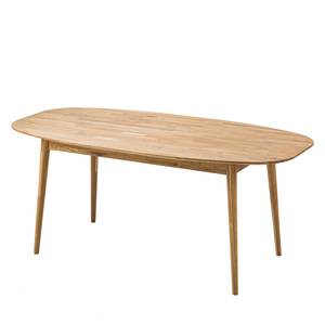 Table en bois massif FINSBY ovale Chêne massif