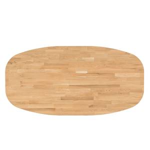 Houten eettafel FINSBY ovaal massief eikenhout