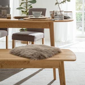 Houten eettafel FINSBY ovaal massief eikenhout