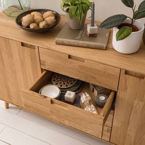 Houten dressoir FINSBY massief eikenhout - Eik