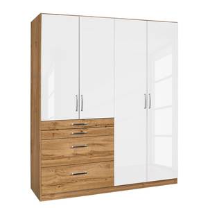 Armoire Homburg II Imitation chêne Wotan / Blanc alpin - Largeur : 181 cm - Sans portes miroir