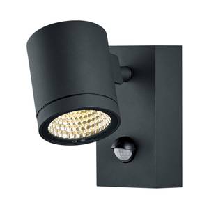 LED-wandlamp Part Aluminium - 1 lichtbron - Zwart