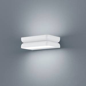 LED-wandlamp Snap Plexiglas/aluminium - 2 lichtbronnen - Wit