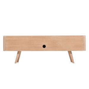 Tv-meubel Loca V deels massief wild eikenhout - Licht geoliede wild eikenhouten look - 135 x 42 cm