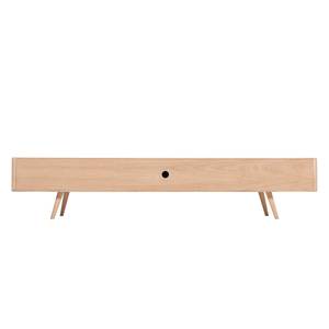 Tv-meubel Loca V deels massief wild eikenhout - Licht geoliede wild eikenhouten look - 225 x 42 cm