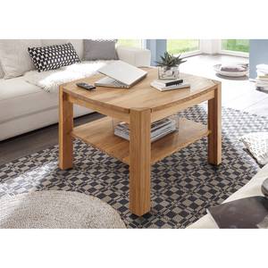 Salontafel Lunow massief knoestig eikenhout - Knoestige eikenhouten - Breedte: 83 cm