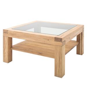 Salontafel Kaster massief wild eikenhout - Breedte: 95 cm