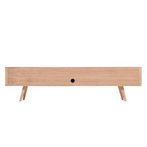 Tv-meubel Loca V deels massief wild eikenhout - Licht geoliede wild eikenhouten look - 180 x 42 cm